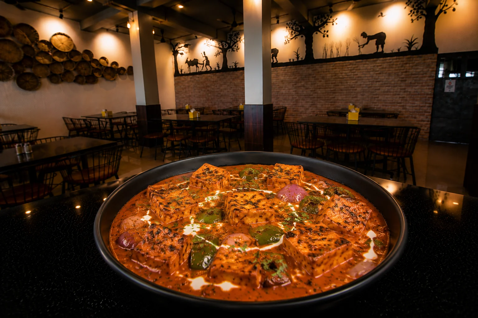 Paneer Angara Masala - punjabi dish at The Farmer's Kitchen Shirwal