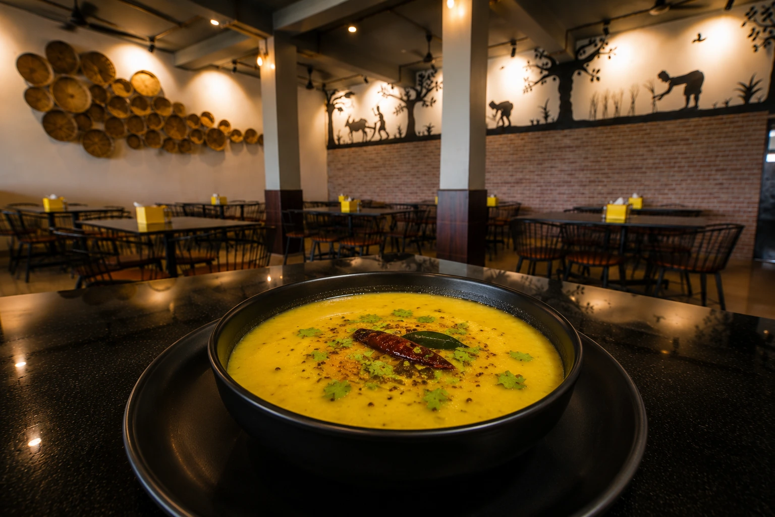 Varan - Veg dish at The Farmer's Kitchen Shirwal