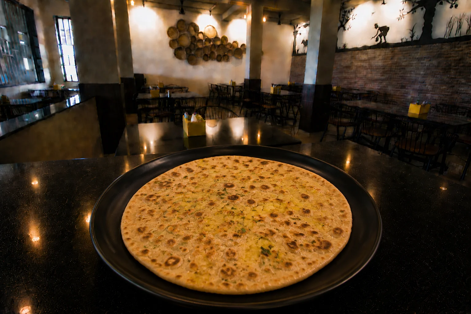 Aloo Paratha - Veg dish at The Farmer's Kitchen Shirwal